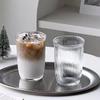 Vaso de Vidrio para Bebida Fría Ins Juice con Pajita Vaso para Café Americano con Hielo Vaso para Leche Doméstico Vaso Grueso en Forma de U