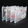 Bolsa transparente gruesa para documentos, bolsa con cremallera de PP, bolsa para archivos, estuche para lápices para estudiantes de primaria y secundaria, bolsa de almacenamiento portátil A4, al por mayor