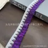 Fita de Poliéster Color Block com Velcro em Estoque para Acessórios de Vestuário, Decoração de Cortinas, Decorações Étnicas de Palco e Acabamento de Renda