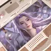 Yunxiao Alfombrilla de Ratón Extra Grande Diosa China Anime Oficina Teclado de Computadora Pad Gaming Gruesa Borde Bloqueado de Escritorio Almohadilla de Goma
