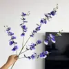 Venda Quente Transfronteiriça Orquídea Dançante Flor Artificial Cores de Outono Decoração de Casa Sala de Estar Mesa de Jantar Orquídea Dançante Artificial Flor Falsa Atacado