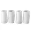 Molde pequeno de silicone para vaso listrado liso de resina, porta-canetas, caixa de armazenamento e copo para vela de gesso para aromaterapia