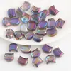 Nuevo Producto 8x10mm Cabeza de Gato Agujero Cruzado Colgante de Vidrio Pulsera DIY Collar Accesorios para Joyería Venta al por Mayor en Stock