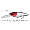 Placa de língua longa para mergulho profundo minolua isca artificial água flutuante boca especial para pegar peixe-mandarim de água doce isca de louro isca universal