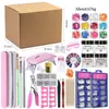 Set de 35 Piezas de Esmalte en Gel para Uñas, Molde para Uñas, Pincel, Lámpara para Uñas, Herramientas, Pulidora, Set de Lijado al por Mayor