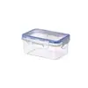 Caja de almacenamiento rectangular para refrigerador con tapa, de plástico sellado, para mantener la frescura, lonchera calentada en microondas con tapa para trabajadores de oficina.