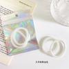 2 Cargando Mermaid Ji Línea Telefónica Anillo para el Cabello Niña Lindo Transparente Pequeño Fresco Colorido Cuerda para el Cabello Bolsa Láser Cuerda para el Cabello
