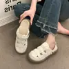 Sandalias tejidas cerradas de suela gruesa, casuales, sencillas y modernas para mujer, nuevas de verano 2026, blancas, versátiles, estilo romano