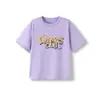 Ropa Infantil Balabala Camiseta de Manga Corta para Niños Niñas 2025 Nueva Ropa de Verano Niños Grandes Secado Rápido Dulce Top de Algodón Puro