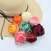 Floco de neve rosa borda grande queimada Rosa Salão de Casamento arco coluna layout viga guirlanda arranjo de flores borda de cozimento artesanato