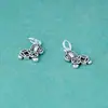 Colgante Potenciador de Dinero Plata de Ley S925 Vintage Plata Lisa Hueco Moneda de Cobre Caballo del Zodiaco Amuleto Pulsera DIY Año de Nacimiento