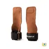 Guantes de Cuero para Fitness con Soporte de Muñeca para Dominadas, Mejora del Agarre, Muñequeras Unisex, Asistencia para Barra, Peso Muerto
