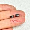 Anillo para trotar con cuentas retro de plata antigua de Shanxi, espaciador, cuenta cuadrada, mantras de seis caracteres, anillo para correr, plata de notoginseng, joyería literaria DIY para jugar