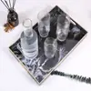 Bandeja de Exhibición Decorativa de Mármol Ins Rectangular para Taza de Té, Frutas, Cosméticos, Joyería Estilo Europeo y Americano