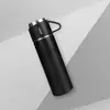 Conjunto de Copos Térmicos a Vácuo de Aço Inoxidável 304, Grande Capacidade, Um Copo com Três Tampas, Tampa Portátil, Copo Reto, Copo de Presente, Caixa de Presente