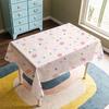 Mantel Rectangular Simple Nórdico Mesa y Sillas Fabricación Ins Corazón de Niña Escritorio Estudiante Escritorio Picnic Mesa de Café Comida