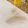 Horquilla de Perlas Parte Trasera de la Cabeza Clip para Baño Grande Coreano Elegante Elegante Clip de Tiburón Horquilla Horquilla Clip Adorno para la Cabeza