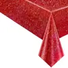 Amazon Transfronteiriça Plástico Holográfico Laser Toalha de Mesa Descartável Festa de Aniversário Feriado Casamento Decoração Toalha de Mesa Laser