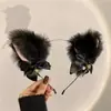 Orejas de Gato Accesorios para el Cabello Aro para el Cabello Femenino Tocado Sexy Diadema de Gato Campana Felpa Accesorios de Estudio Pinza para el Cabello Divertida Conejo