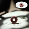 Ciprés Rojo Manualidades Lindas de Talla en Madera Accesorios Hechos a Mano DIY Pequeños Accesorios Pulseras Pulseras Llaveros Cuentas Espaciadoras Accesorios