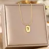 Colar de corpo inteiro em aço titânio, temperamento personalidade, best-seller transfronteiriço, feminino, banhado a ouro 18K, corrente clavícula, joia que não desbota