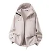Chaqueta Softshell para Montaña y Exteriores Estilo Nuevo 2026 Primavera y Otoño Estilo Pareja Corte 3D con Capucha Resistente al Viento e Impermeable