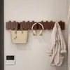 Colgador de Pared de Madera con Forma de Tecla de Piano para Colgar Ropa, Instalación sin Taladro para Dormitorio, Entrada y Pasillo