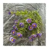 Nuevo Producto Césped Acuático Artificial de 5 Picos Girasol Arreglo Floral de Boda Accesorios Fila de Flores de Plástico Decoración de Boda Fabricante de Flores Venta al por Mayor
