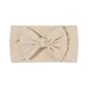 Diadema Elástica de Nylon Tejida a Mano de Color Sólido con Lazo de Ala Ancha para Niños, Amazon Europeo y Americano Transfronterizo, Accesorios para el Cabello Infantil 228