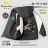 Nueva chaqueta cortavientos Delta Force Weilong con Rosa Dorada grabada para niños y niñas, adecuada para primavera y otoño