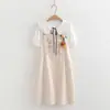 25027 Traje de Vestido Corazón Strb Verano 2025 Nuevo Dulce Vestido Camisa con Cuello de Muñeca Japonés