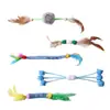 Juguete para Gatos Tubo de Malla con Plumas Múltiples Estilos Palo de Plumas para Jugar Resistente a Mordidas Afilado de Dientes Autentretenimiento para Gatos Juguete de Descompresión Venta al por Mayor