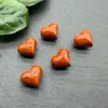 Venta al por mayor 14*17mm Piedra Natural Cristal Corazón Forma Amatista Melocotón Materiales para Ensartar Pulsera Collar Hecho a Mano DIY