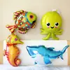 Mini Animal Coche Navidad Cumpleaños Globo Dibujo Animado Juguete Molde de Aluminio Globo Decoración Cumpleaños Niños Globo