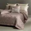 Conjunto de cama jacquard em relevo 100% algodão, estilo moderno de luxo leve, ultrassuave e amigo da pele, conjunto de quatro peças de algodão de fibra longa pura, Roman Manor