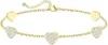 Pulseira de Laço Cravejada com Diamantes Transfronteiriça com Gipsofila, Luxo Leve, Simples, Compacta, Versátil, Pulseira Estilo Ins