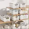 Cesta de Armazenamento Quarto Mesa de Trabalho Caixas Organizadoras para Miudezas Retangular Lanches Brinquedos Cesta de Armazenamento para Jardim de Infância Prateleira Cesta de Armazenamento
