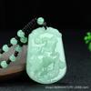 Colar de imitação de jade de alta qualidade do zodíaco, colar de jade do zodíaco para homens e mulheres, pingente de cor clara de calcedônia, fábrica, tiro reto, atacado