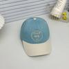Gorra de sol con letras bordadas de estilo coreano para niños, gorra de béisbol para viajes al aire libre para estudiantes, gorra con visera dulce personalizada, moda