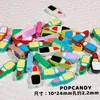 Série de Contas Coloridas DIY Corrente de Corda para Celular Joia Quatro Vias Ins Joias Feitas à Mão Acessórios de Contas Soltas Contas Fofo