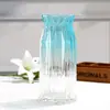 Jarrón Moderno Sencillo Hidropónico de Vidrio Transparente para Arreglo Floral Cultivo en Agua Bambú Rico Lirio Decoración de Sala de Estar