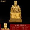 Ornamento de Estátua do Imperador Wenchang de Cobre, Estátua de Cobre da Estrela Wenchang, Decoração para Adoração Doméstica da Estrela Wenqu, Peça de Artesanato para Estudo e Escritório