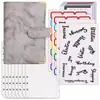 Amazon Transfronterizo Planificador A6 Cuaderno de Hojas Sueltas Libro de Presupuesto Libro de Ahorro de Dinero Libro de Contabilidad de Efectivo de Cuero PU En Stock