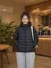Chaqueta ligera de algodón con plumón transfronteriza para mujer, abrigo corto de algodón cálido con capucha, ropa exterior de otoño e invierno para jóvenes de talla grande, venta al por mayor del fabricante