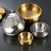 Tigela de Aço Inoxidável 304 de Camada Dupla Tigela de Arroz Coreana Mais Tigela de Sopa Anti-Queda Tigela Palaciana Espessada Grande Capacidade Tigela de Macarrão