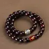 Pulseira de Jade Preto Bodhi com Duplo Círculo dos Doze Signos do Zodíaco para Homens e Mulheres, Raiz de Bodhi Polida Finamente, Fábrica de Origem