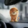 Cross-border um pequeno leão fofo transportadora interior acrílico pingente dia dos namorados decorativo saco chaveiro pingente