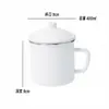 Taza de Agua de Hierro Esmaltado Clásica Jarra de Té Nostálgica Antigua Cepillado de Dientes Infantil Personalizada Personalizada Vasos para Enjuague Bucal Licor Hogar