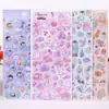 Adesivos de doce Q-Lia Doudou japonês adesivos decorativos de desenho animado infantil cola dura glitter adesivos de recompensa infantil atacado
