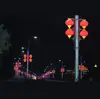 Linterna de Acrílico Impermeable para Exteriores Protección Solar Proyecto de Año Nuevo Iluminación Decorativa de Vista Callejera Linterna Roja Linterna Soplada